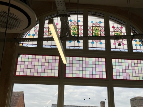 stained glass window