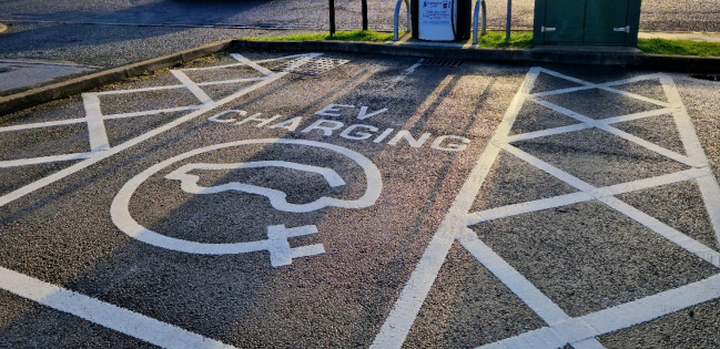 EV charging parking spot 