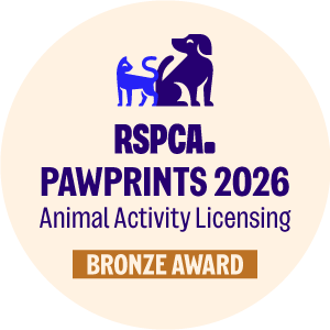 RSPCA Pawprints 2026 bronze award logo