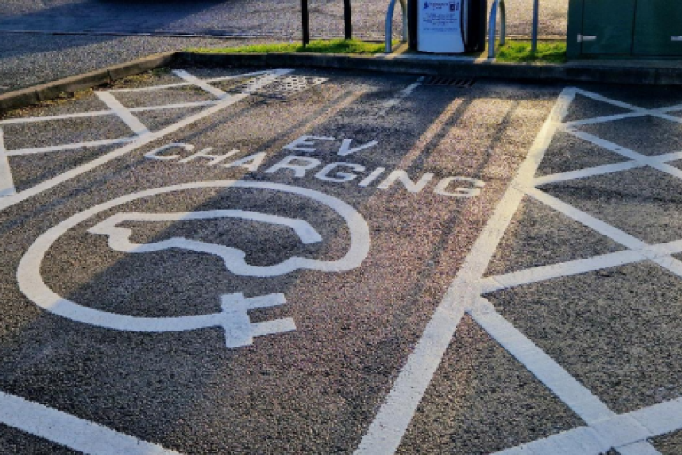 EV charging parking spot 