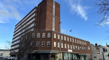 Outside of Marmion House building in Tamworth